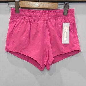 AUREFIN | Teen Girl's Vibrant Pink Quick Drying Lightweight Running Shorts